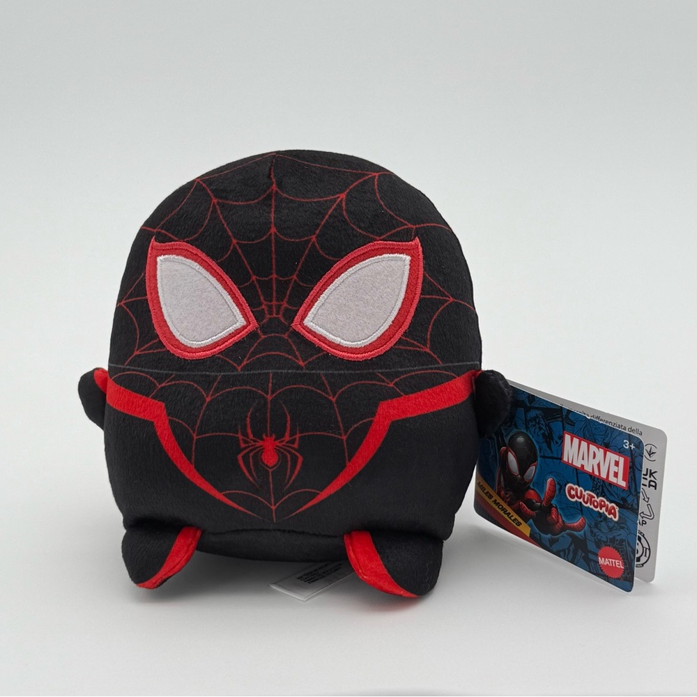 Marvel Cuutopia 5" Black and Red Spider-Man Miles Morales Plush